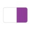 Nevs Standard - Flag - Clear w/Purple - 1" x 1 11/16" NEV76808 - alternate 1